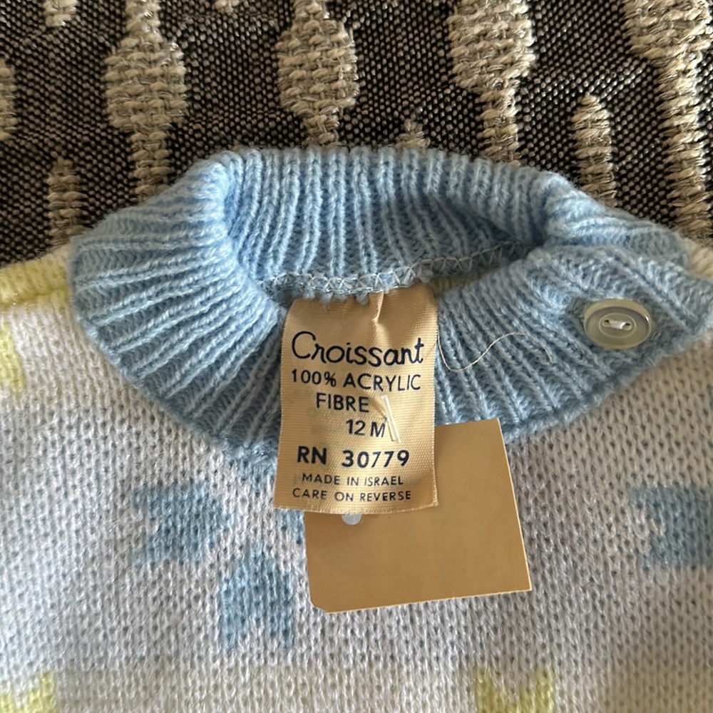 VINTAGE BABY KNITWEAR SWEATER - Picture 3 of 4